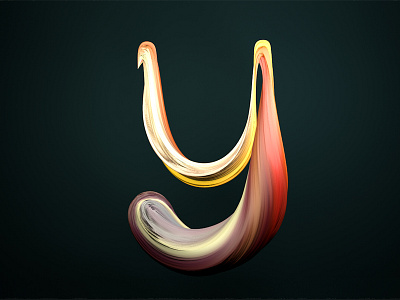 25/365 3d alphabet cinema4d letter y