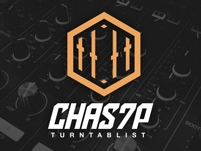 Logo Design | Chas 7p™ dj idea illustrator inspiration logo logotype turntablist