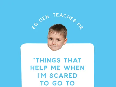 EQ testimonial branding cutout kid testimonial