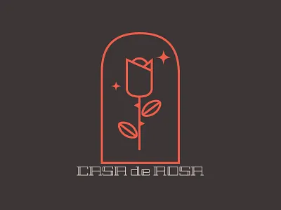 Casa De Rosa badge branding identity logo
