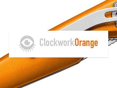 Clockwork Orange Logo 🔪 brand clockwork orange knife logo movie orange