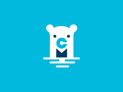 Polar Plunge bear icon logo polar