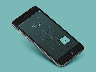 Calculator UI calculate calculator challenge contrast device math mobile screen sum ui user interface