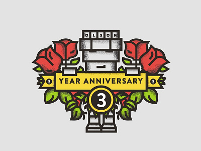 OLSON Tattoo advertising anniversary icon illustration logo tattoo