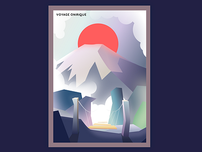 Dreamland cloud japan mountain sketch
