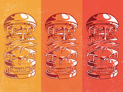 Cheeseburgers burger cheeseburger delicious greasy hamburger illustration sauce