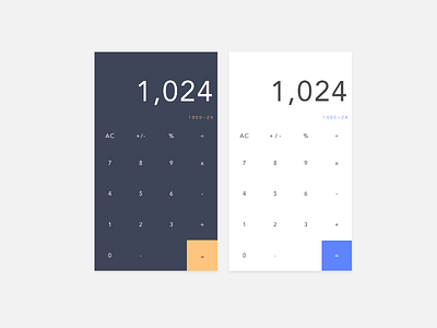 Calculator – Daily UI Challenge #004 app application calculator challenge daily ui experience interaction interface ios user