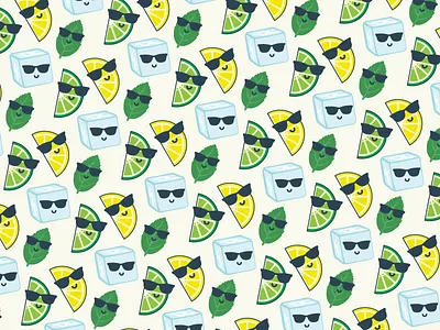 Mojito Mondays ice cube lemon lime mint mojito mondays