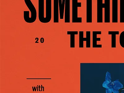 TOUR POSTER design graphic design poster print collateral typography