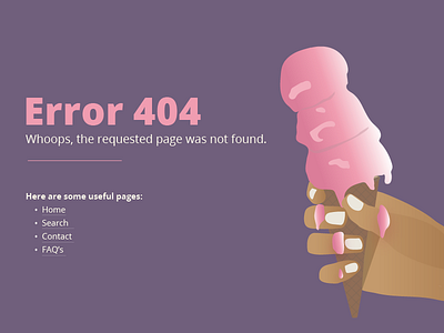 Daily UI 008 - 404 Page 008 daily ui