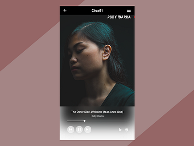 Daily UI 009- Music Player 009 daily ui