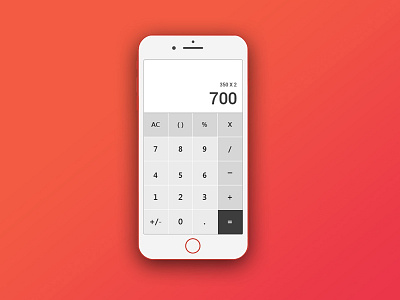 #DailyUI 004 Calculator calculator interaction design mobile calculator mobile ui ui uiux ux visual design