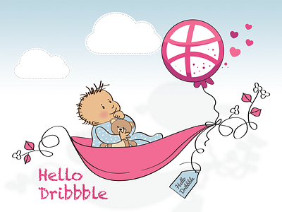 Hello Dribbble 1st shot first shot hello dribbble