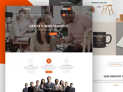 #Corpo Home Page Design design mobile app ui ux web design