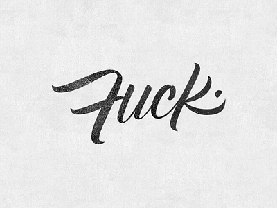 Lettering_ Fuck2 brushpen graphicdesign lettering vector
