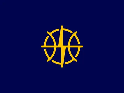 Storm ball ball basket basketball game icon lightning logo logotype storm