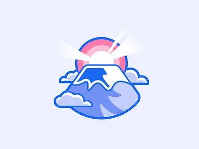 Fuji - Japan life asian climbing fuji fujisan illustration japan mount mountain outline sunrise vector 富士山