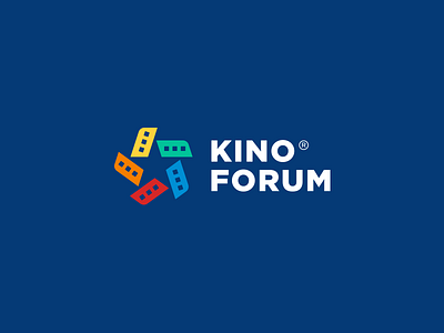 Kinoforum. branding cinema film kino logo logotype mark sign star symbols