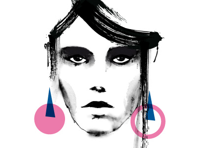 Face01 art design face fashion glam graphic design illustration magazine moda model pop art woman