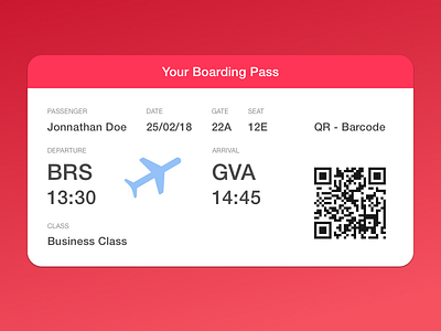 #Dailyui Challenge Day 24 - boardingpass challenge creative dailyui design graphicdesigner graphics interface ui uiinspirations userinterface ux