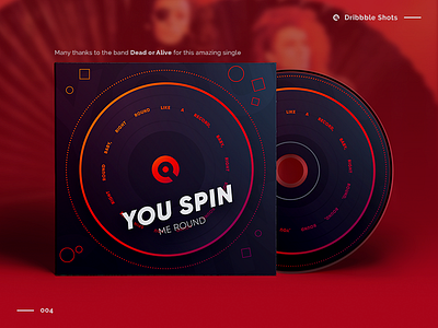 You Spin Me Round | CD Cover Artwork album art cd cover gradient illustration music