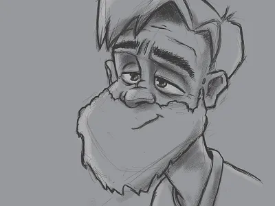 Sketchy character design draw drawing illustration photoshop ps rough sketch