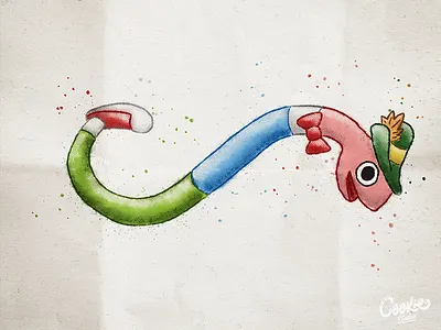 Dragon (2/3) chinese dragon dragons earms illustration london new year eve richard scarry snake warm zigozago