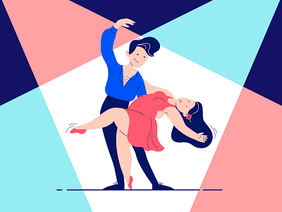 Dance 2dart character design dance dancing illustrator projectors vanhazy vector