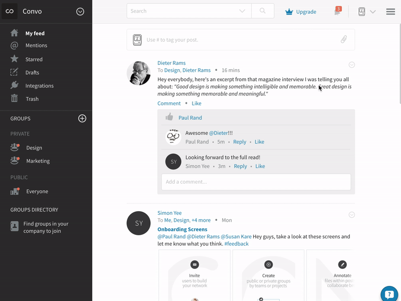 Inline Source Annotation Convo Inline Annotation by Simon Yee on Dribbble