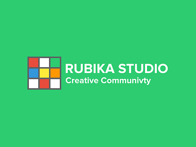 Logo Design app branding community design mobile rubik shot ui web