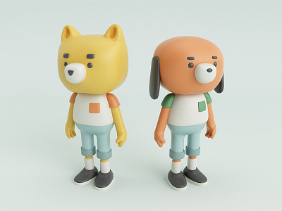 Toys character design cinema4d toydesign