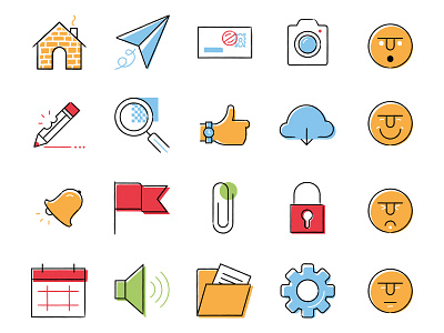 Ui - Icongraph Icon Set alert bell creative edit emoji fun icon image photography ui ux