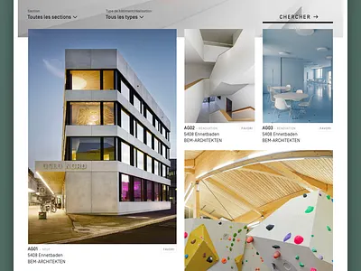 JTG SIA - program filter page program responsive search engine web website