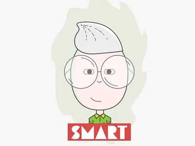 Smart @office cartoon expressions illustration line rule sketch