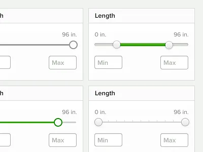 Filters filter slider