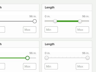 Filters filter slider