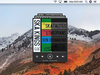 Music MiniPlayer 🎼 — Daily UI Challenge #009 dailyui music music player player ska ui