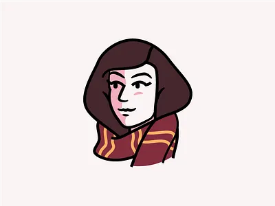 New Gryffindor Student! avatar character clean girl gryffindor harry potter icon illustration people portrait scarf woman
