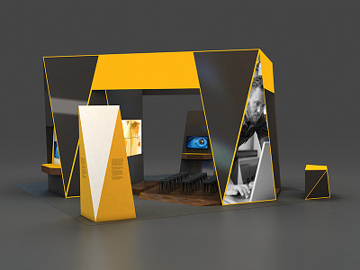 30x30 Exhibit 1 3dsmax environments exhibit exhibit design trade show vray