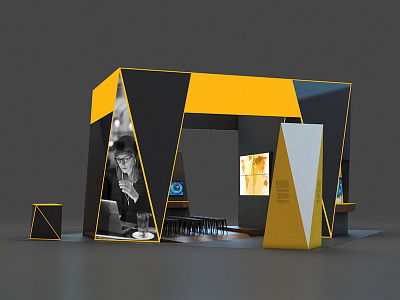 30x30 Exhibit 2 3dsmax environments exhibit exhibit design trade show vray