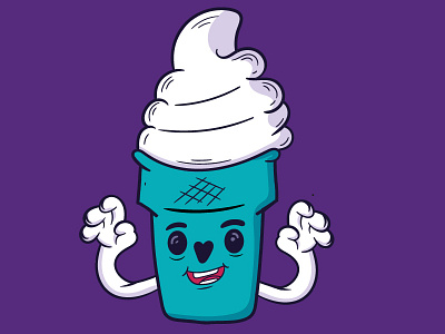 I am going to load off some cream character creative detail doodle hand drawn ice cream illustration t shirt vector vibrant