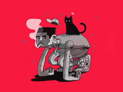 Cat Dad cat cat dad design graphic design illustration slave