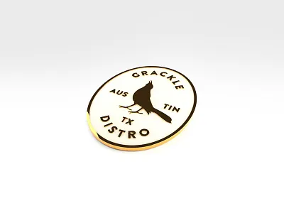 Testing 3d cgi enamel pin gold lapel pin