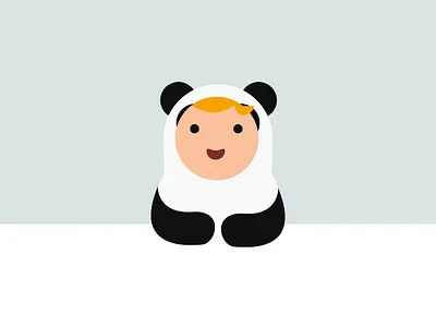 Panda Tom app baby cute illustration panda panda suit sweet