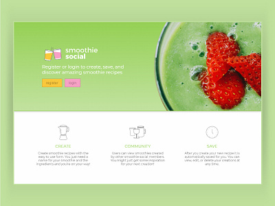 smoothie social css html javascript jquery node web design