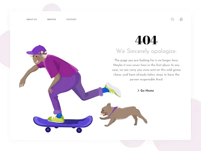 404 No Found illustration web