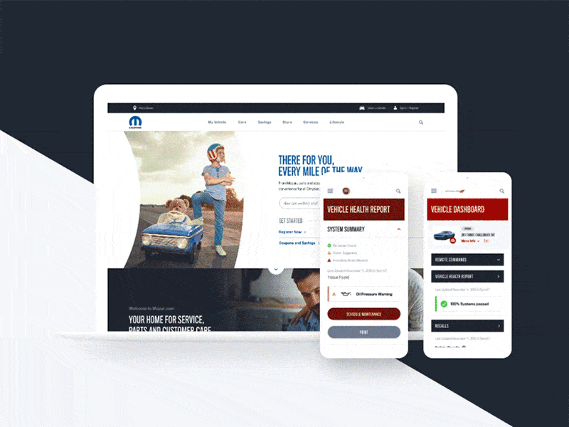 Mopar.com Case Study - Launch car mopar owner responsive truck ui ux vehicle web