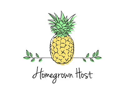 Homegrown Host art direction branding identity logo design