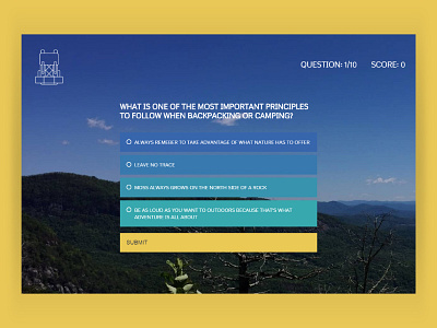 Backcountry Quiz App css html javascript jquery quiz web design