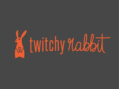 Day 3 Twitchy Rabbit bunny handlettering logo rabbit thirtylogos
